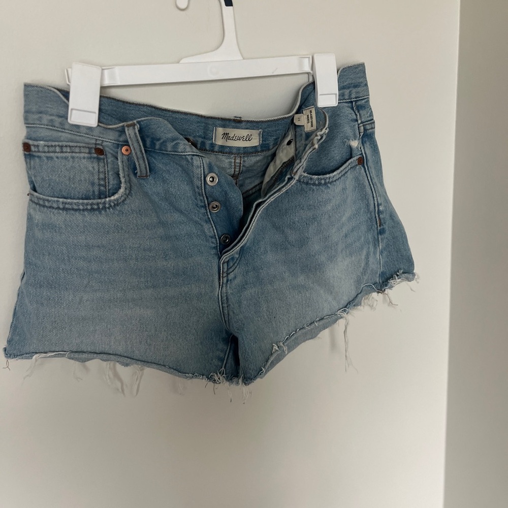 Madewell Women's Faded Blue Jean Shorts